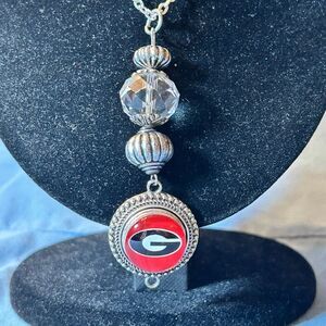 NCAA Georgia Bulldogs Snap Charm Necklace